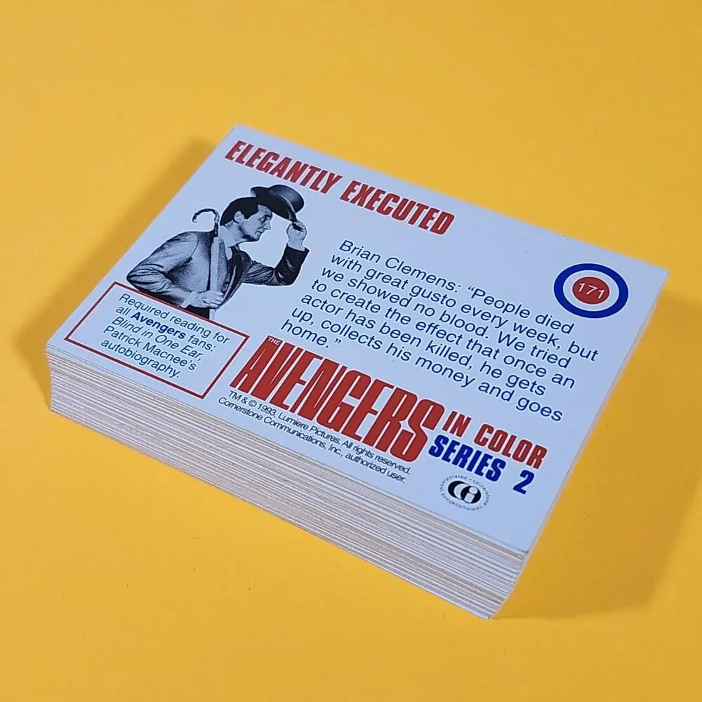 54 The Avengers in Color Series 2 Trading Cards 1993 Cornerstone Emma Peel